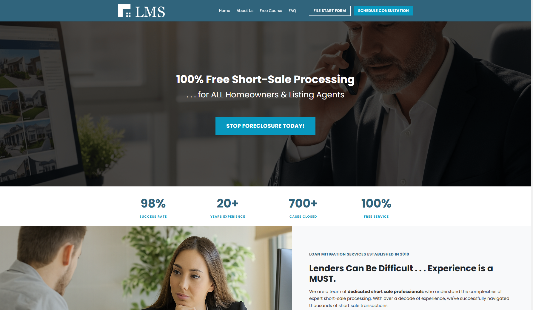 Loan Mitigation Services Website
