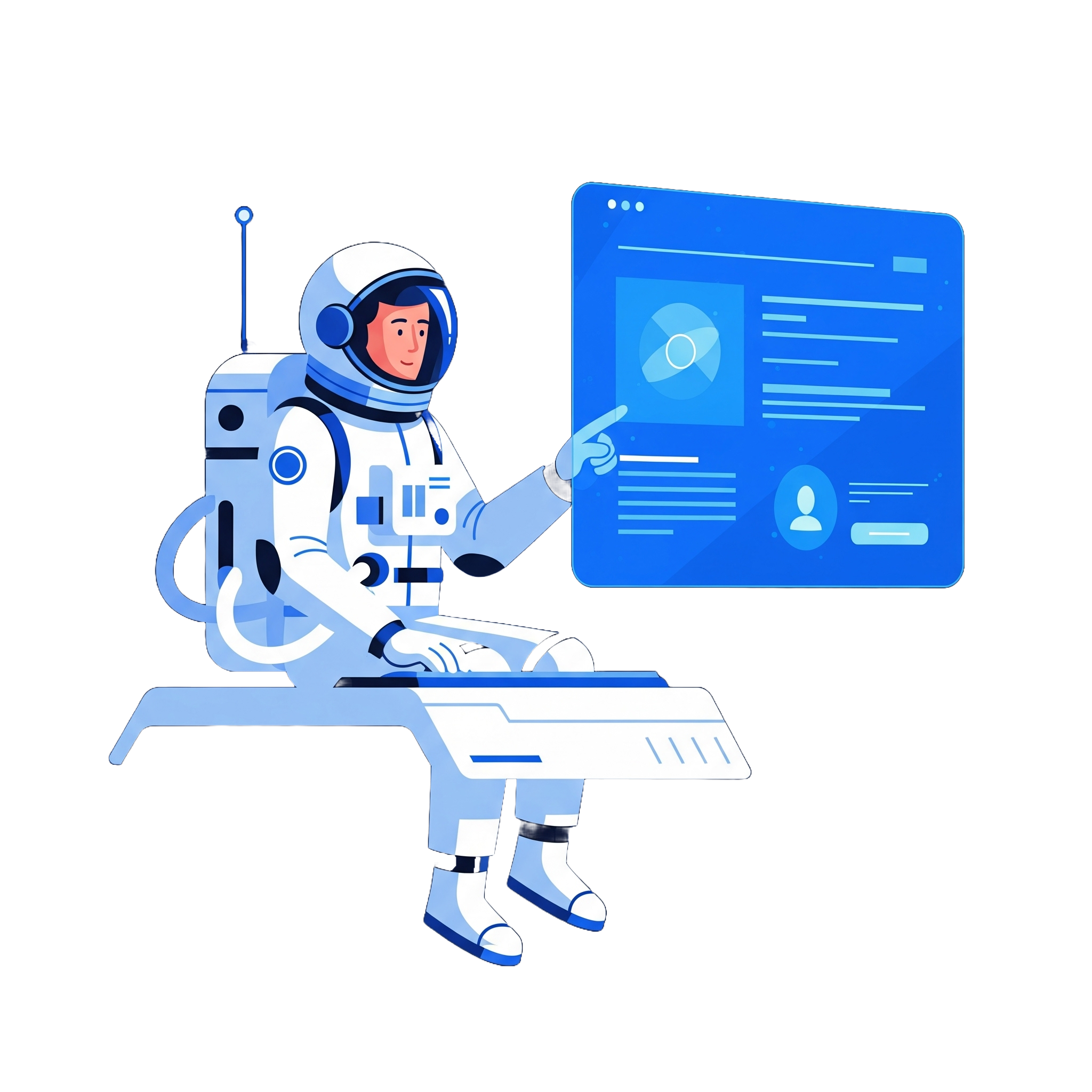 Professional web design illustration background